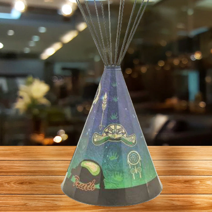 Modern Turtle (Truth) Parchment Teepee Lamp - Small